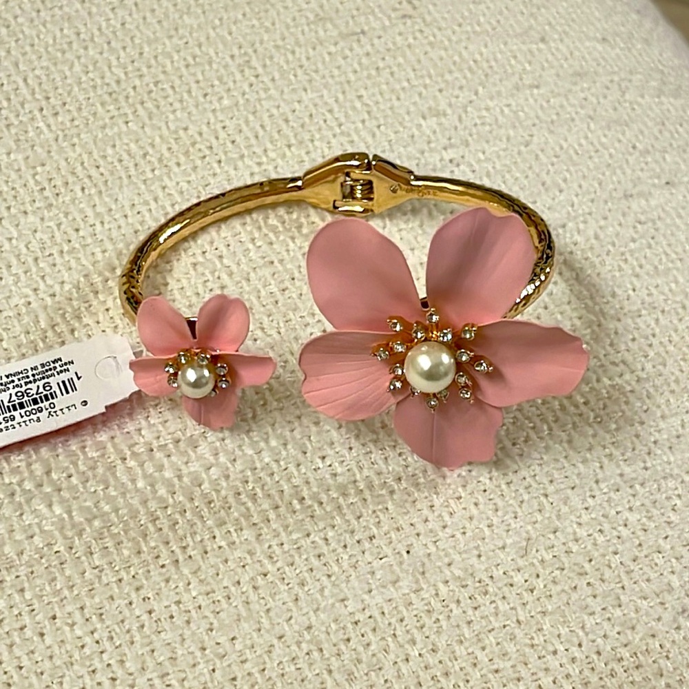 NWT Lilly Pulitzer Pearl Orchid Bracelet